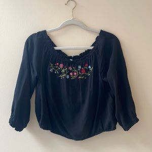 Off the shoulder blouse